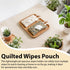 Generic Quilted Baby Wipe Holder,Quilted Baby Diaper and Wipes Pouch,Floral Diaper Pouch Portable,Reusable Wipes