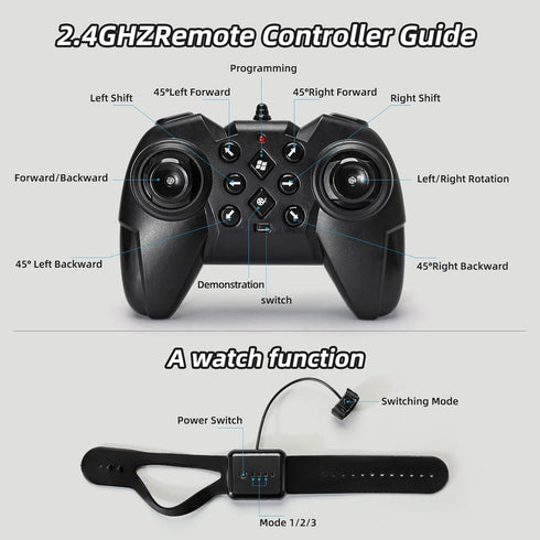 RC Stunt Car - 2.4GHz 4WD Gesture Sensing Remote Control Car, Double-Sided 360° Flips for Boys Age 6-12