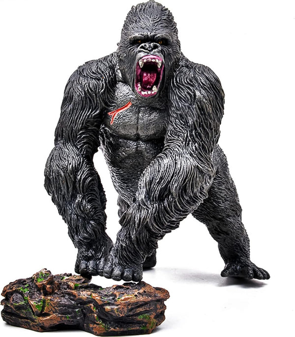 Gorilla King Kong Toys with Realistic Rock Action Figure Rampage Gorilla Fight Mode for Kids