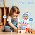 Aori Real Life Baby Dolls, 22 inch Lifelike Baby Doll, Realistic Newborn Boy with Feeding Accessories Set