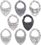 The Peanutshell Baby Boy or Girl Terry Bibs Set of 8-100% Cotton,