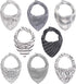 The Peanutshell Baby Boy or Girl Terry Bibs Set of 8-100% Cotton,