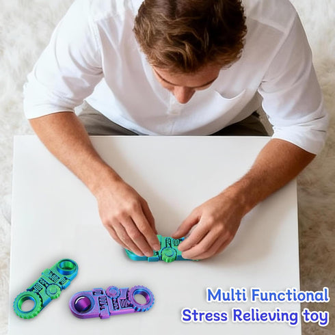 2026 3D 5-in-1 3D New Printed Fidget Ring Toys, Printed Gear Ball Stress Sensory Toy, Mindful Meditation Gear Toys