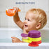 15 Baby Bath Toys for Toddlers, PCS Mold Free Bathtub Water Play Toys with Rainbow Color Floating Boats Spoons