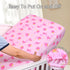 1 Pack UOMNY Crib Sheet,Strawberry Bow Crib Sheets Baby Sheet for Standard Crib and Toddler Mattresses Nursery Bedding