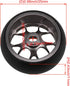 4PCS Titanium RC1:28 Aluminum Alloy Rim Mesh Pattern Wheel Drift Tyre Replacement for WL K969 K989 P929