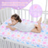100% 52" 28" Unicorn Fitted Crib Sheet - Soft Microfiber, x Crib Mattress Sheet, Breathable & Hypoallergenic Baby