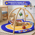 IPOZITO Tummy Baby Gym Play Mat, Oversize Basketball Court Shaped Time Mat, Baby Play Activity Mat for Floor Promote