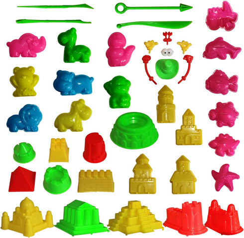 MUKOOL 42pcs Sand Molding Tools Activity Set Compatible with Any Molding Sand
