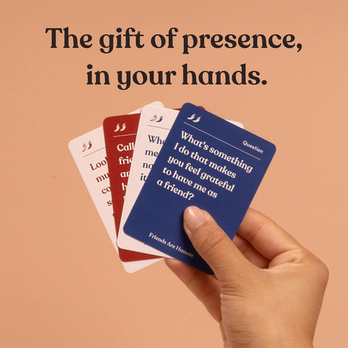 140 Communication Friends are Human | Conversation Cards to Help Deepen Friend Relationships | Card Game for Bonding