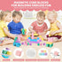 35 1.24" 3-5 PCS Large Magnetic Blocks for Toddlers - Magnetic Cube with Stickers, Magnet Blocks STEM Learning Sensory