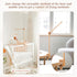 Adjustable360 let's make Baby Crib Mobile Arm - Wooden Mobile Arm with Height Rotatable Upgraded Arched Base Nursery