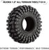 INJORA 1.0 Tires - All Terrain Super S5 King Trekker Soft Sticky Tires for 1/18 TRX4M 1/24 RC Crawler Axial SCX24 FMS FCX24 Enduro24 (T1014)