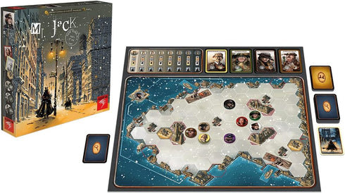 Hurrican Mr. Jack: New York | Expert Version of Classic Mr. Jack London | 2 Player Game for Ages 14+