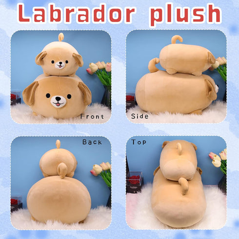 8 Inch Dog Stuffed Animal - Plush Labrador Pillow, Stuffed Puppy Toys, Birthday Gifts for Kids Girls Boys