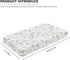 Winpema 28"x52" Floral Green Leaves Fitted Crib Sheet Plant Baby Crib Sheet Fit Standard Crib and Toddler Mattress,Crib