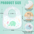 Skicuff 100 Packaged Pcs Disposable Baby Bibs Bulk for Baby Boys and Girls Individually Hygienic for Toddlers Traveling