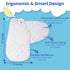 i-Heir 2.0 0-6 3-Way Baby Sleep Sack Swaddle TOG Months, Adjustable Wearable Blanket for Newborn, Infant Swaddling