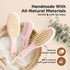 Set Baby Hair Brush and Comb for Newborn and Baby Washcloths Bundle - Natural Wooden Hairbrush with Soft Goat Bristles