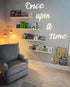 lvbeybc Wooden Wall Art Sign, Once Upon a Time Nursery Decor for family Bookshelf, Reading Nook, Daycare, Classroom