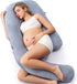 Momcozy Pregnancy Pillow for Sleeping, Dreamlign U Pro Maternity Pillow with Adjustable