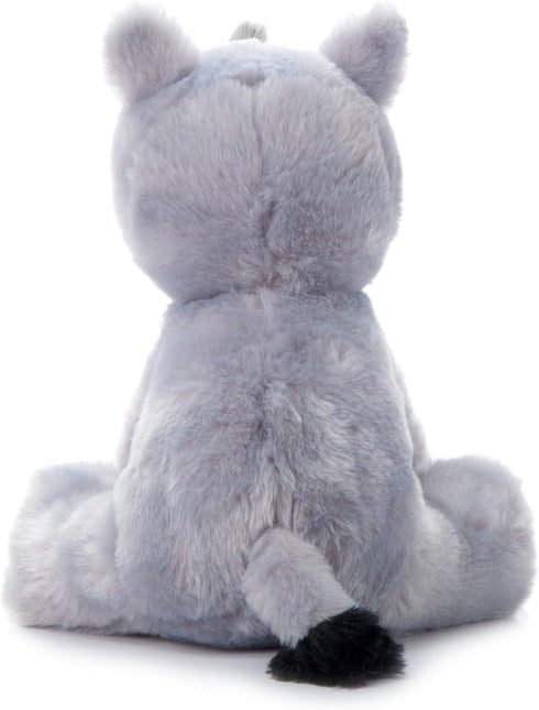 The Petting Zoo Rhino Plush Toy, Gifts for Kids, Wild Onez Zoo Animals (8 inches)