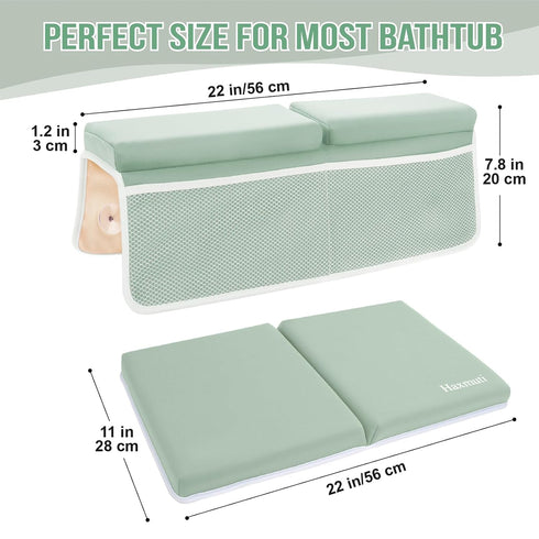 Haxmuti Elbow Set, Bath Kneeler and Rest Pad Thick and Quick Dry Kneeling Pad Support for Knee and Arm, Extra Large