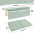 Haxmuti Elbow Set, Bath Kneeler and Rest Pad Thick and Quick Dry Kneeling Pad Support for Knee and Arm, Extra Large