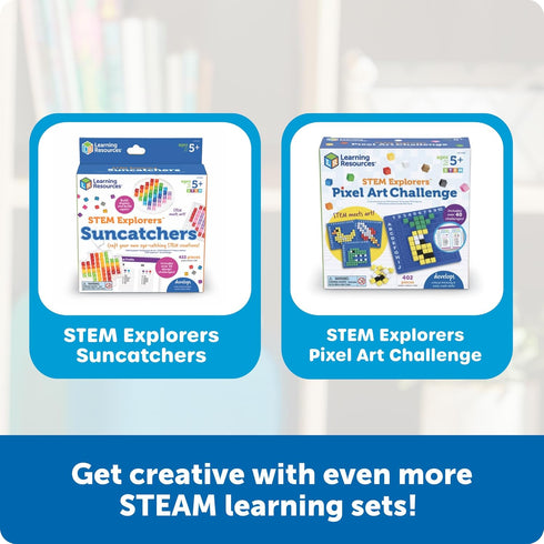 Learning Resources STEM Explorers Pixel Art Pro - Critical Thinking, Math Manipulatives, Problem Solving Skills