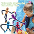Pop Tubes Robot Toys Fidget Toy - 8 Packs Telescopic Suction Cup Robotics Toys for Toddlers