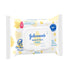 99% 25 Count Johnson's Baby Disposable Hand & Face Cleansing Wipes, Pre-Moistened Wipes Gently Remove of Germs & Dirt