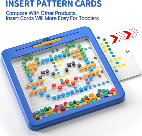 Ci Vetch 2 3 4 5 6 7 8 Large Magnetic Dots Board for Toddlers, Magnetic Drawing Board for Kids, Magnetic Dot Art