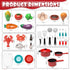 Lehoo Castle Play Kitchen Accessories | Toddler Cooking Set with Pots, Pans, and Utensils for Kids