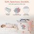 15x11 Elephant Storage Basket for Nursery Large Cotton Rope Bin with Soft Felt Elephant Patch Toy Organizer, Baby