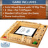 WE Games Classic Shut The Box Board Game - 4 Player Wooden Dice Game, Natural Wood, 14 in., 10 Numbers
