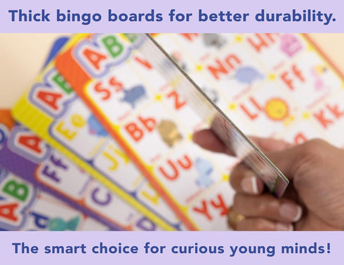 123 2 4 Party Hearty Alphabet and Number, ABC and Bingo Board Game for Kindergarten and Preschool Kids Learn to Read