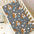 Pigsaly Basset 27x39 Inch Crib Sheets Baseball Cute Hound Dogs Baby Sheet for Standard Crib Mattress Boys Girls Toddler