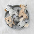 12 The Peanutshell Crib Mobile for Boys or Girls - Grey Musical Baby Crib Mobile with Lullabies, Lion, Elephant, Zebra
