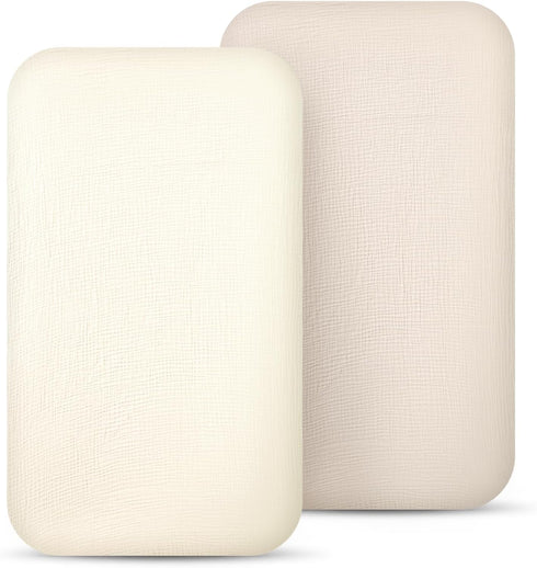 lulumoon Muslin Bassinet Sheets for Baby: Soft Bedside Sleeper Bassinet Fitted Sheets