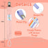 Babygoal Girl Pacifier Clips, 6 Pack Solid Color Holder Clips for Most Pacifier Styles, Baby Gift 6MP23
