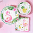 WERNNSAI 50PCS Flamingo Party Napkins - Luau Party Decorations, 3 Ply Hawaiian Tropical Paper Napkins