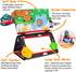 Baby Mirror Tummy Time Toy with Crinkle Cloth Book for Infants 0-3 Months, High Contrast Sensory Toy for 0-6 Months