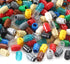 Feleph 600 Pieces 1x1 Round Bricks Bulk Multicolored Classic Basic Parts Building Creative Play Set Blocks