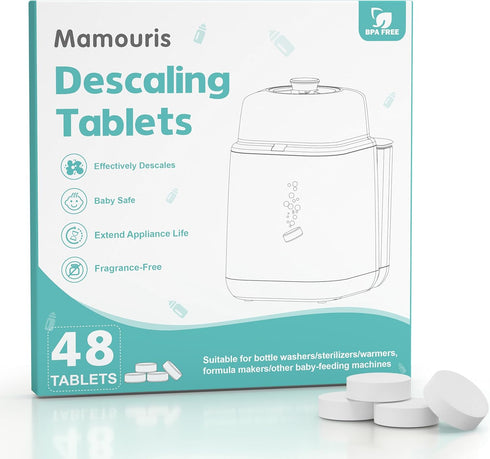 Baby Descaling Tablets: Ideal for BabyBrezza, Momcozy Baby Bottle Washer and ALL
