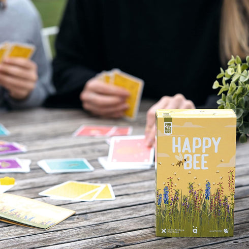 Happy Bee Card Game - Strategic Pollen Harvesting for Kids & Adults, Ages 8+, 3-6 Players, 15 Minutes