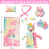 XFEYUE 18 inch Set 18 Inch American Doll Clothes and Sleeping Bag - Rainbow Unicorn Doll Costume with Unicorn Style