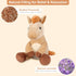 SuzziPals Heatable & Coolable Horses Stuffed Animals, Microwave Heating Pad, Horses Plush for Companion, Cute Plushies