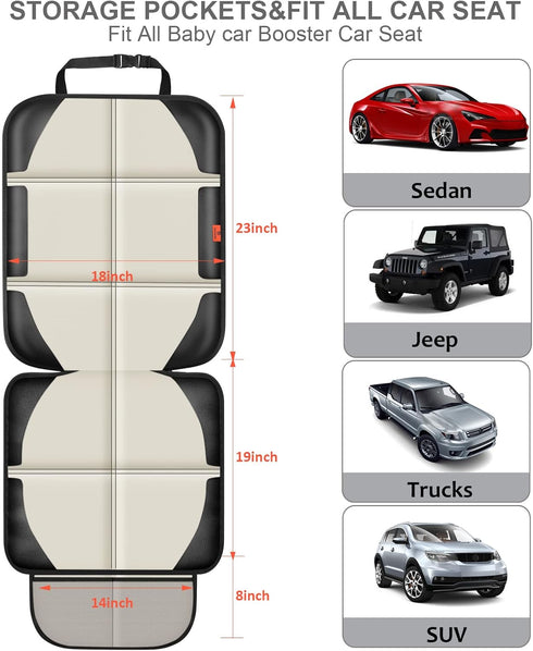 Protector,2 Pack 600D 2 (2 Pack XHYANG Car Seat Car Seat Protectors Baby Carseat Waterproof Durable Fabric for Child
