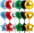 PartyWoo 30pcs 18 Inch Star, Heart & Round Foil Balloons, Perfect for Birthday Parties, Multicolor, Ages All