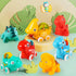 ALASOU 7 PCS Dinosaur Fantastic Creatures Toys with Playmat/Storage Bag | Baby Car Toys for 1 Year Old Boy